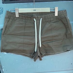 Vuori Olive Green Drawstring Athletic Shorts